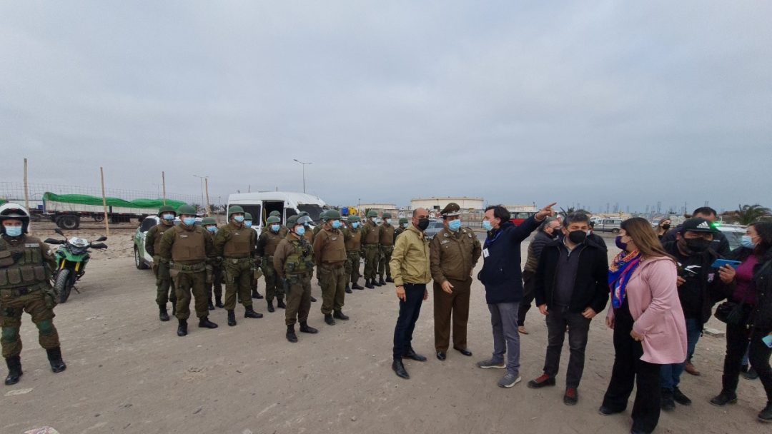 Carabineros despliega contingente policial en el Cerro Chuño