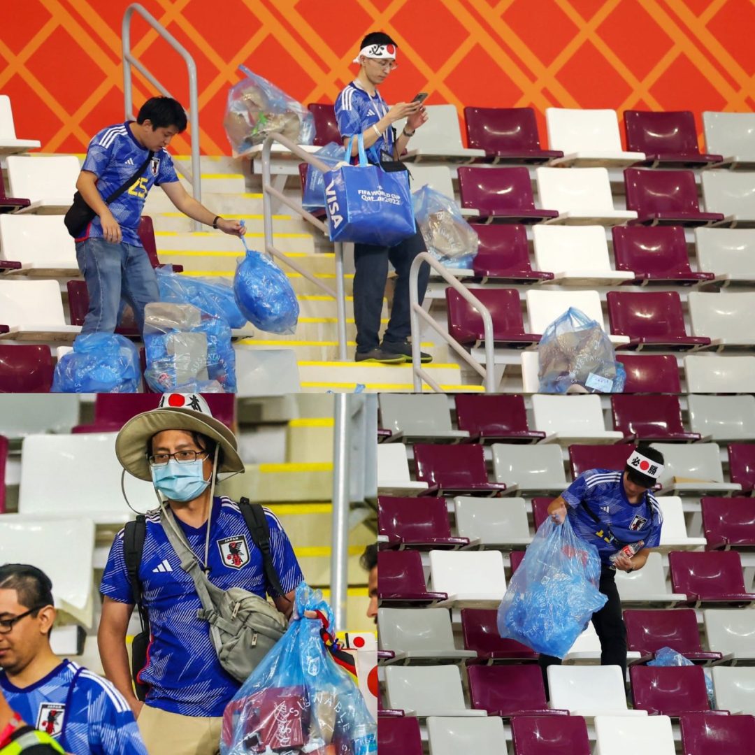 Qatar 2022: &nbsp;Ejemplo de cultura para el mundo, japoneses limpian estadio después de ganar a Alemania se viraliza en redes sociales