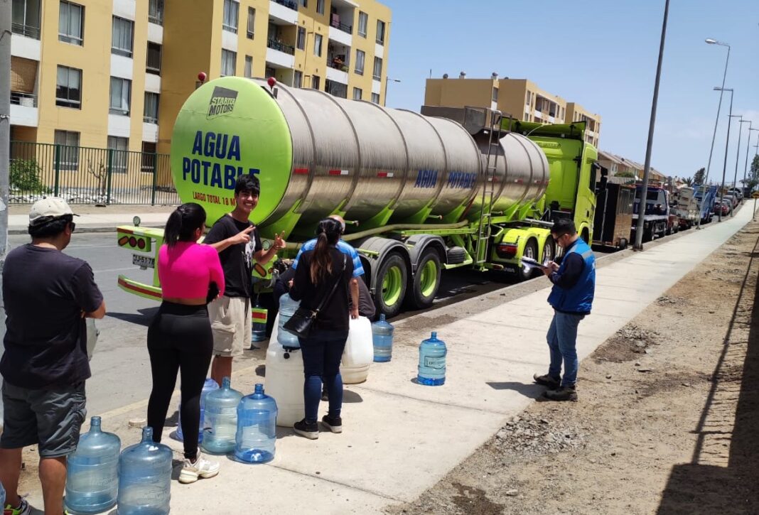 Caótico corte de agua en Antofagasta podría durar una semana más